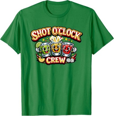 Shot O Clock Crew Funny Drinking Squad Team Unisex T-Shirt