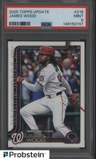 2025 Topps Update #218 James Wood Washington Nationals RC Rookie PSA 9 MINT