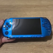 Sony PSP 3000 Vibrant Blue Handheld System 3003 Slim Model with charger