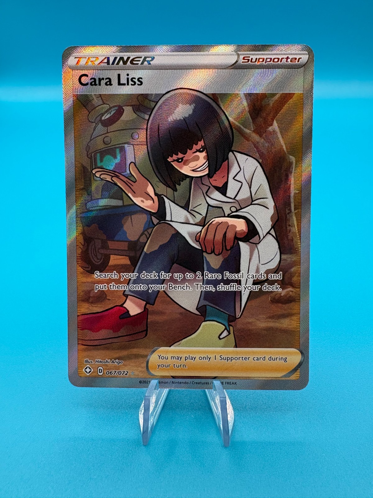 Pokemon Card Cara Liss 067/072 Sword & Shield Shining Fates Full Art NM
