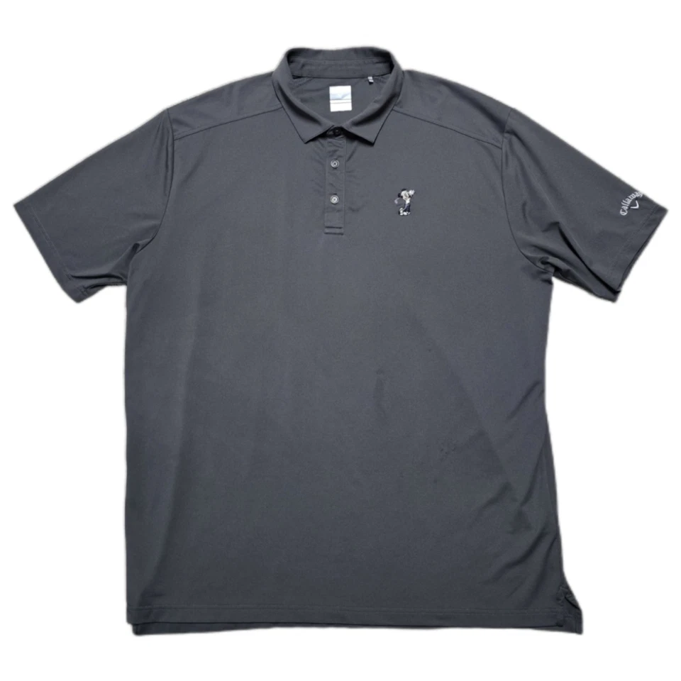 Camisa Polo Callaway X Disney Mickey Mouse Para Hombres XL Golf Performance Gris Humo Foto 2 de 4