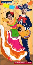 Cinco de Mayo Fiesta Couple Photo Door Banner for Party Supplies, Mexican