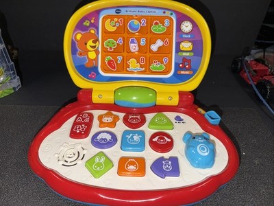 Vtech Brilliant Baby Laptop learning works great sound Rattle lights infant 2016
