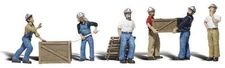 Woodland Scenics HO Scale Scenic Accents Figures/People Set Dock Workers (6)