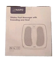 NAIPO Shiatsu Foot Massager With Kneading And Heat (GRAY) New