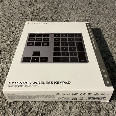 Satechi Bluetooth Extended Numeric Keypad   Slim Rechargeable 34-Key Numberpad