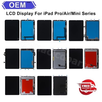 OEM For iPad Pro 12.9'' 11'' Air 6 5 4 Mini 7 6 LCD Display Touch Screen Assembly