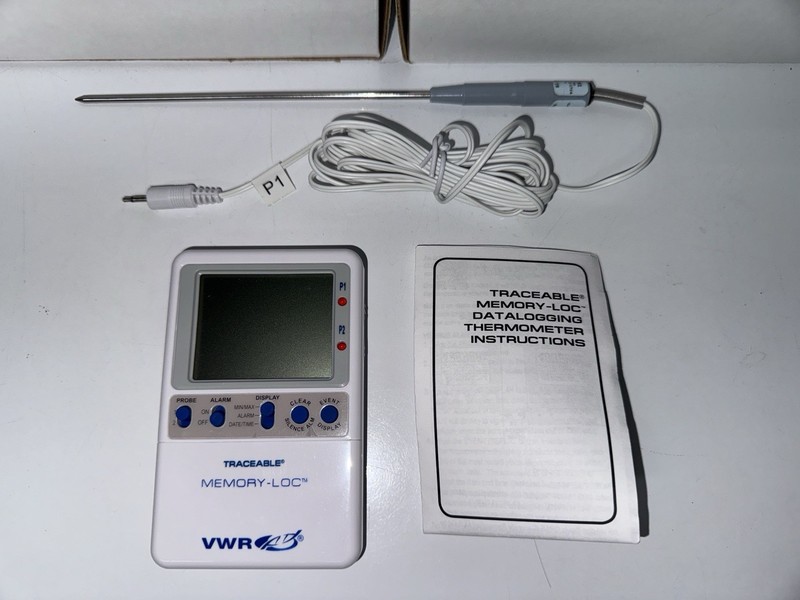 (2) VWR Memory-Loc Traceable Thermometers With Probes. New Individually Boxed.