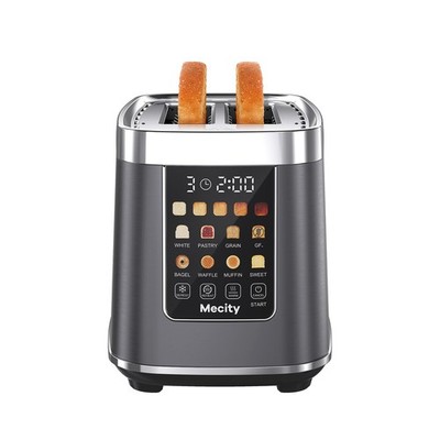 2 Slice Toaster with Touch Screen & Auto Lift, Stainless Steel Cool-Touch Toa...