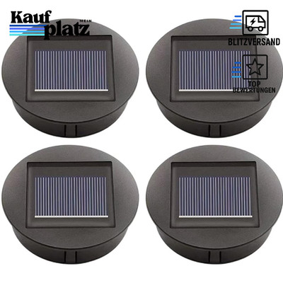Solarleuchten Ersatz 7cm-8cm LED Einsatz Solarmodul für Gartenleuchten 4 Stk
