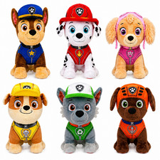 PAW Patrol Plush Toy Bundle 6 Pack Chase, Marshall, Skye, Rubble, Rocky, Zuma