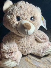 Hugfun International Plush Sitting Teddy Bear Cream/Tan Color 12in SeasonOfLove