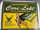 VINTAGE REMINGTON Approx. 20” X 16” Tin Tacker Core-LOKT Embossed Sign