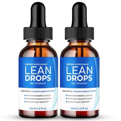 Lean Drops, Official Droppers Supplement - Maximum 2 Fl Oz (Pack of 2)