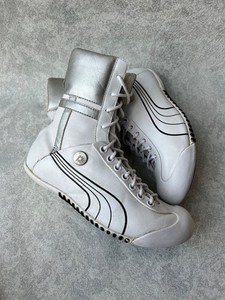 MIHARA YASUHIRO SEVEN Men’s 8.5 •  White Platform Heeled Lace Up Boots. MIHARA YASUHIRO SEVEN Men main image 2