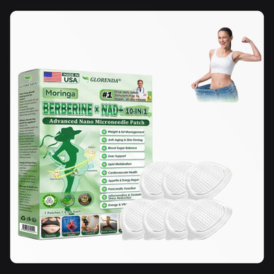 GLORENDA Moringa Berberine x NAD+10-in-1 Advanced Nano Microneedle Patch (7pcs)