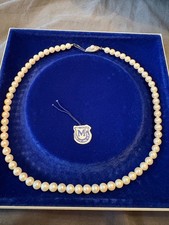 Vintage Mikimoto Pearl Necklace 5 - 7 mm 18” Sterling Silver Clasp