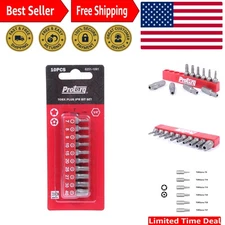 10-Piece Torx Plus 5-Point Tamper-Proof Security Bit Set - High Grade S2 Steel