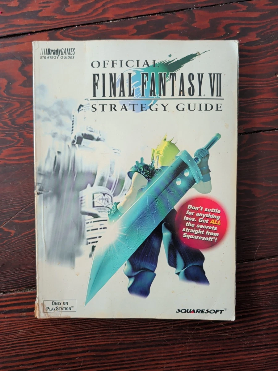 Final fantasy 7 VII ff jeu game US strategy guide book