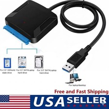 USB 3.0 to SATA External Hard Drive Reader 2.5 3.5 HDD SSD Power adapter LOT