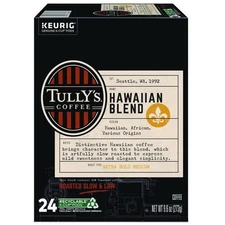 Tully's Coffee 6606 Coffee K-Cups - Hawaiian Blend (24/Box) New