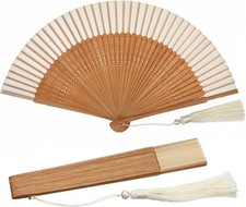 Handheld Folding Fan, Portable Bamboo Hand Fans for Women Foldable, Decorative