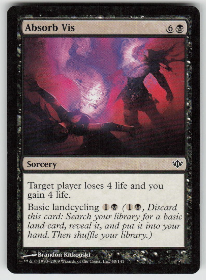 Absorb Vis Common Conflux 40 MTG Moderately Played