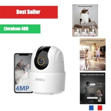 Imou Caméra Surveillance WiFi Intérieur 360° 2.5K 4MP Vision Nocturne
