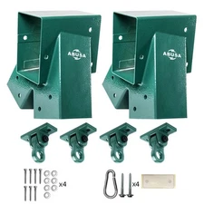 Heavy Duty Swing Sets Brackets Including 2 A-Frame Swing Set Brackets and 4 S...