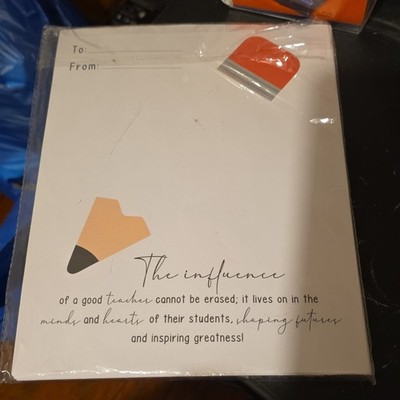 Modern Note Pad ''The influence of a good teacher cannot be erased''