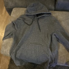 Gray Men's Pullover Hoodie with Drawstring, Long Sleeves, and Pockets