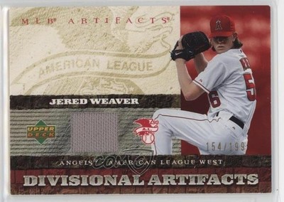 2007 Upper Deck Artifacts Divisional Artifacts 154/199 Jered Weaver #DA-JW z2c