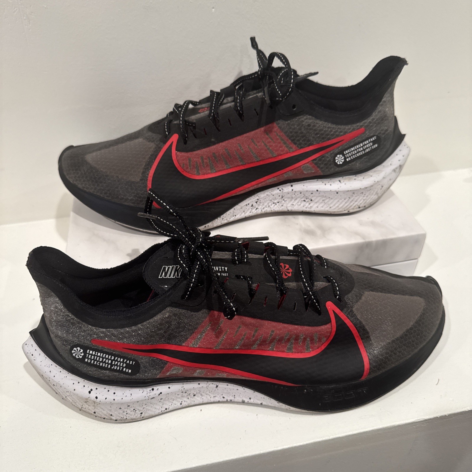 SAOLA Scarpe da corsa Nike Zoom Gravity BQ3202 005 nere da uomo sneakers taglia 11 5