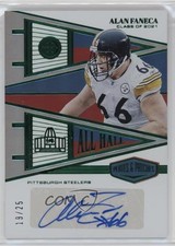 2023 Panini Plates & Patches All Hall Green 19/25 Alan Faneca Auto HOF g2u