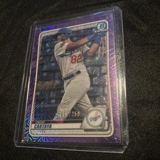 2020 Bowman Chrome Diego Cartaya #BCP-155 Purple #'d /250
