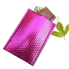 ProLine Glamour Metallic Pink Poly Bubble Mailers Envelopes Sealing Bags 000...