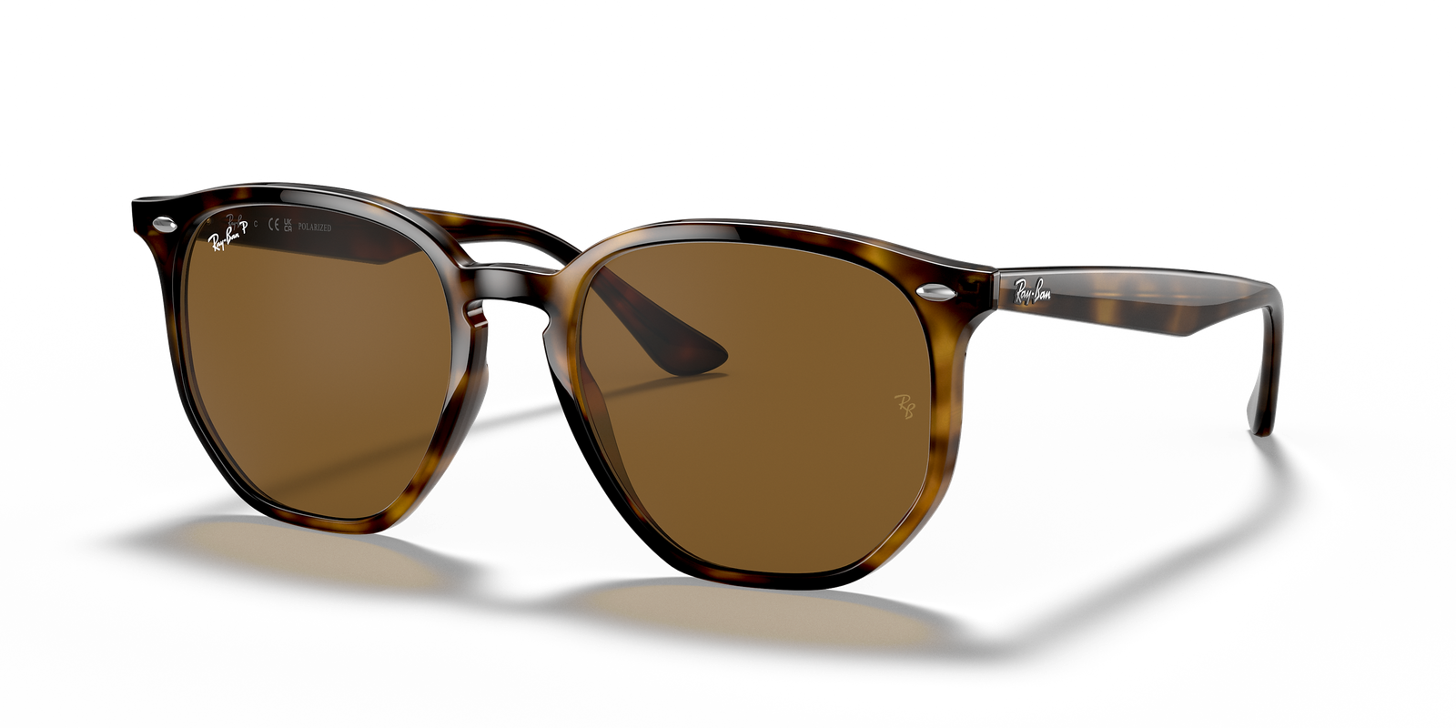 Ray-Ban RB4306 Light Havana/Brown Polarized 54 mm Sunglasses RB4306 710/83 54-19