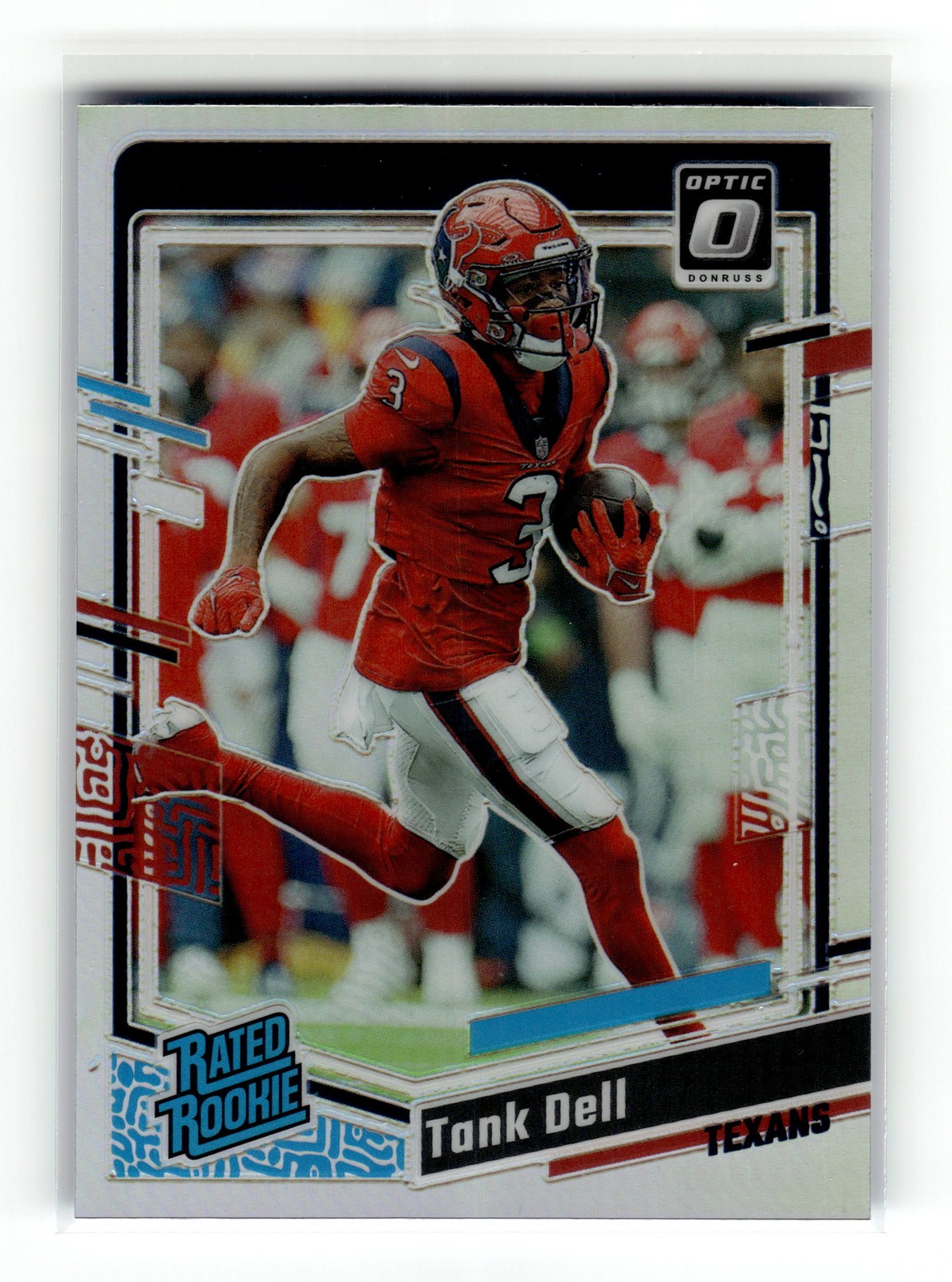 Tank Dell 2023 Donruss Optic #245 Rookie Houston Texans Silver Holo RC