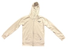 Abercrombie  Fitch Hoodie Relaxed Fit Youth 9/10 Ivory Full Zip Pockets