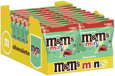 M&M'S Minis Chocolate 20x310g Schokolinsen, Milchschokolade mit Zuckerüberzug