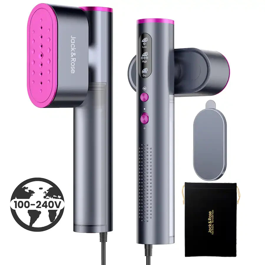 Jack ＆ Rose Travel Steamer 100-220V Portable 2-in-1 , Open Box