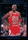 MICHAEL JORDAN ~ 1993 Investor's Journal Basketball Blue Foil Insert Card #35