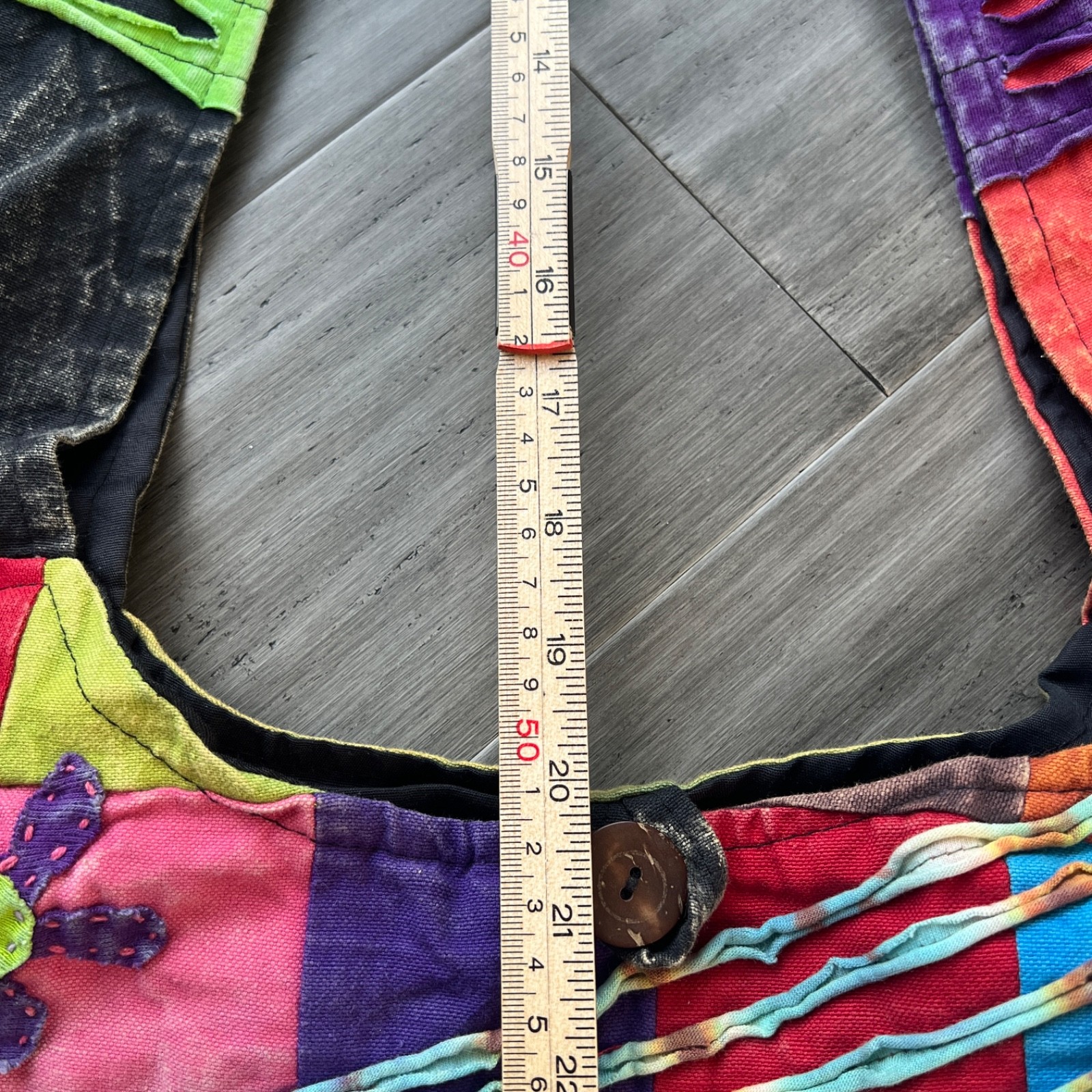 Colorful Embroidered Patchwork Zip Top Hippie Boh… - image 11