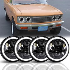 4pcs 5.75 5-34 Led Headlights Hilo Beam Angle Eyes For Chevy Luv 1972-1978