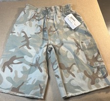 Charlie Rocket Kids Shorts Camo Size 4 Brand New With Tags Leg Length 16