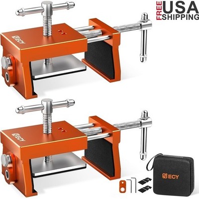 Heavy Duty Aluminum Face Frame Clamp Set W/ Adjustable Jaws & Drill Guide New