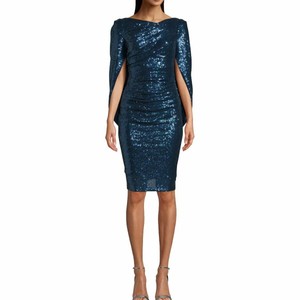 betsy and adam draped sheath dress