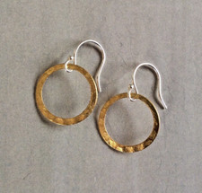 NEW HANDMADE ARTISAN JEWELRY SILVER/GOLD PLATED SUNDANCE CHARM EARRINGS