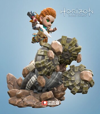 Chibi Aloy - Horizon Zero Dawn - Fan Art Figur - 3D Resin Print 90mm
