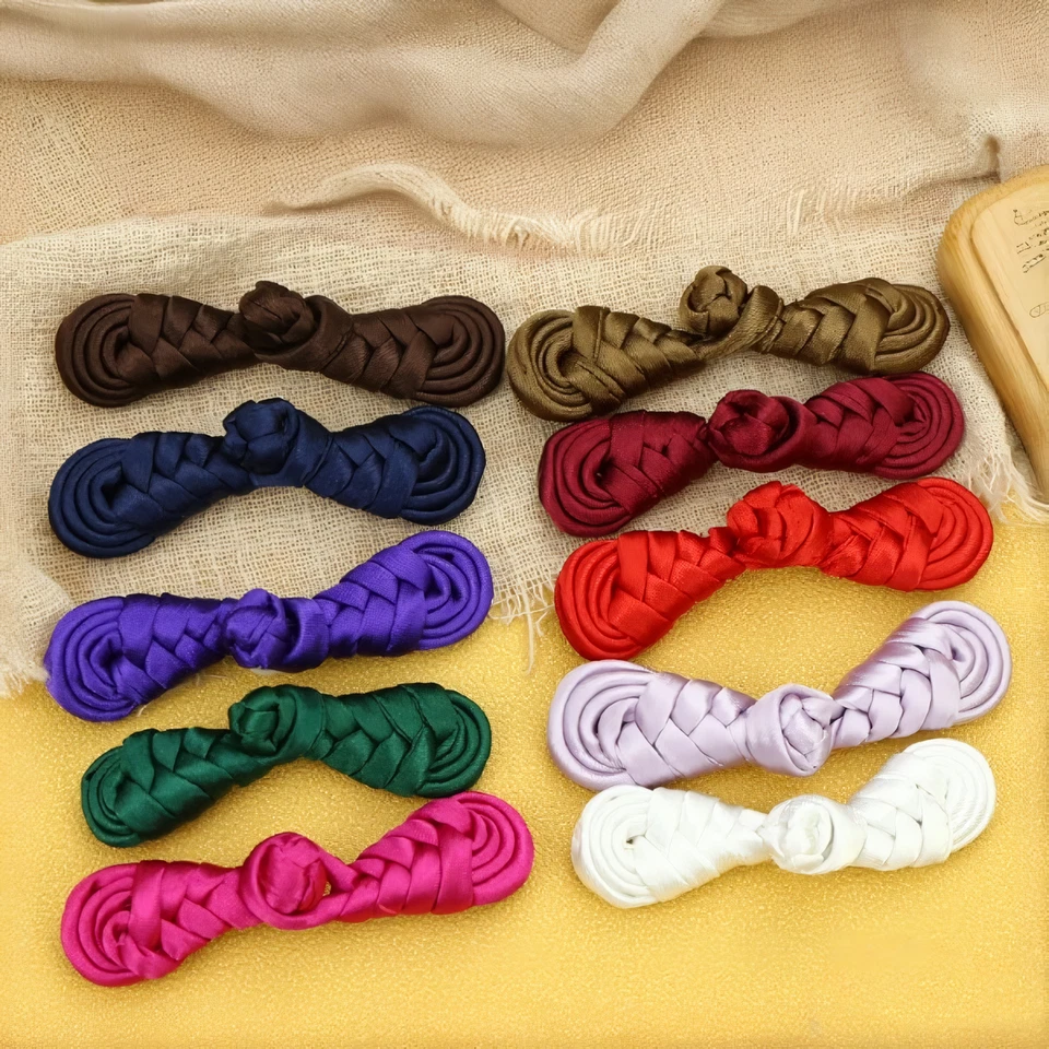 DIY Chinese Frog Button Cheongsam Clothing Accessories Handmade Frog Button Sew - Image 3 of 4